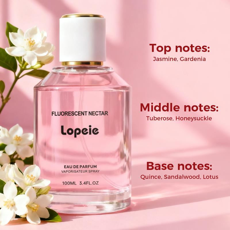 Lopeie Fluorescent Nectar Women'S Perfume - 100Ml Eau De Parfum with Jasmine & Gardenia Top Notes Tuberose & Honeysuckle Middle Notes