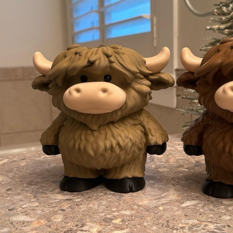 Highland Cow Soap Dispenser - Adorable Cutest Design Fits All Standard Bath & Body Works Foaming Soaps