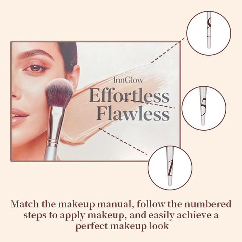 Makeup Set (11 Brushes+3 Sponges&Puffs) ； Free Tutorial for Beginners；Makeup Brushes Set 1 Set Multifunctional Makeup Brushes Makeup Tools for Women Cosmetics Brushes Set Makeup Kits Cosmetics Kits Concealer Brush